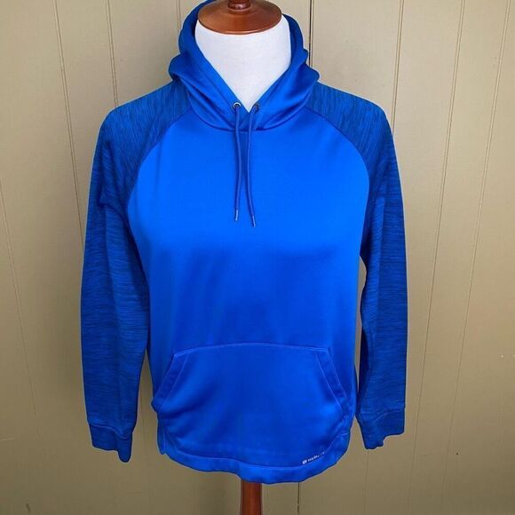 Tek Gear Warm Tek men M pullover drawstring hoodie blue - Picture 1 of 9